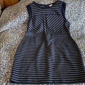 Navy striped dress